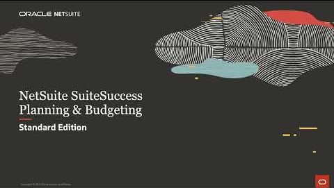 NetSuite Demo: SuiteSuccess Planning and Budgeting (SE)