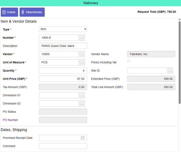 Request Line Example