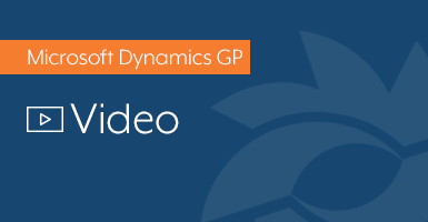 Dynamics GP 2018 - video series